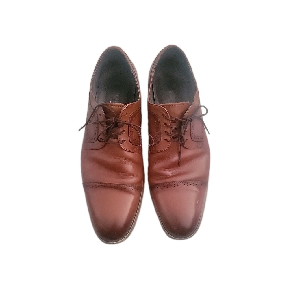 Stacey Adams Mens Dunbar 25064-221 Brown Leather Oxford Dress Shoes Size 12 M‎